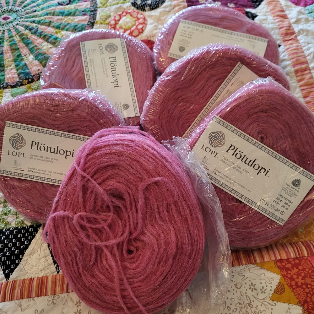 Plötulopi Raspberry Pink Icelandic Wool Yarn Cakes